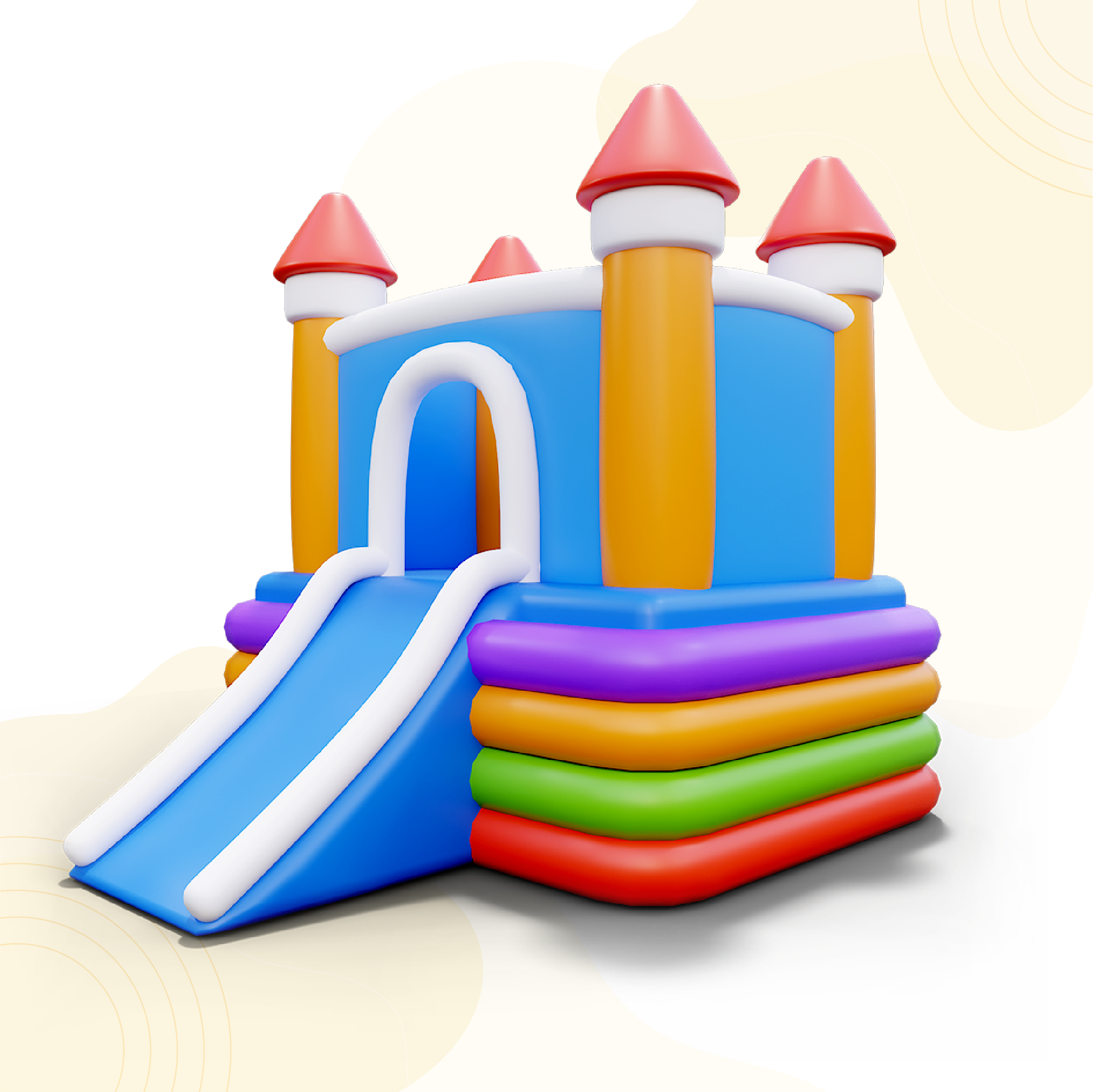 Rainbow Bounce Castle