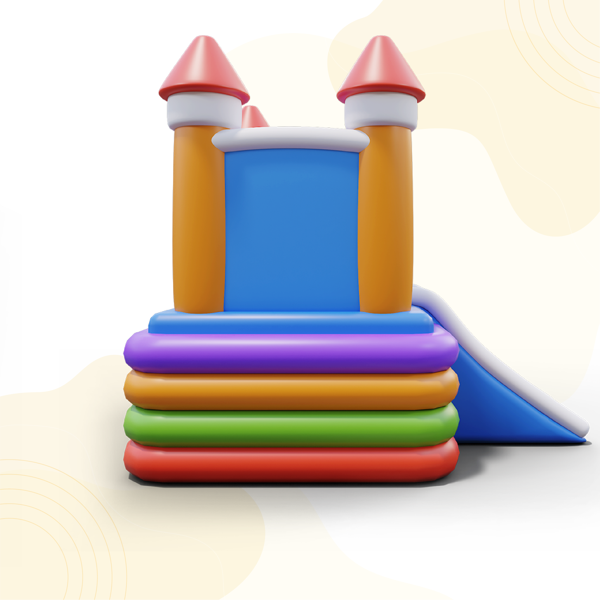 Rainbow Bounce Castle