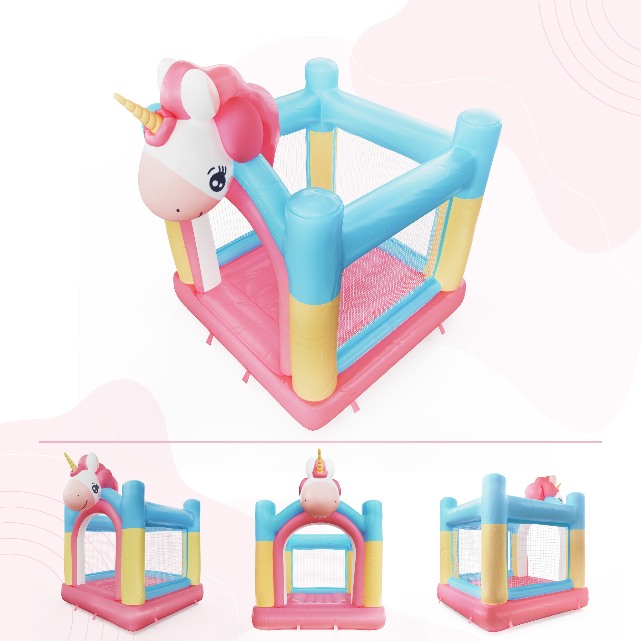 Unicorn Inflatable Castle