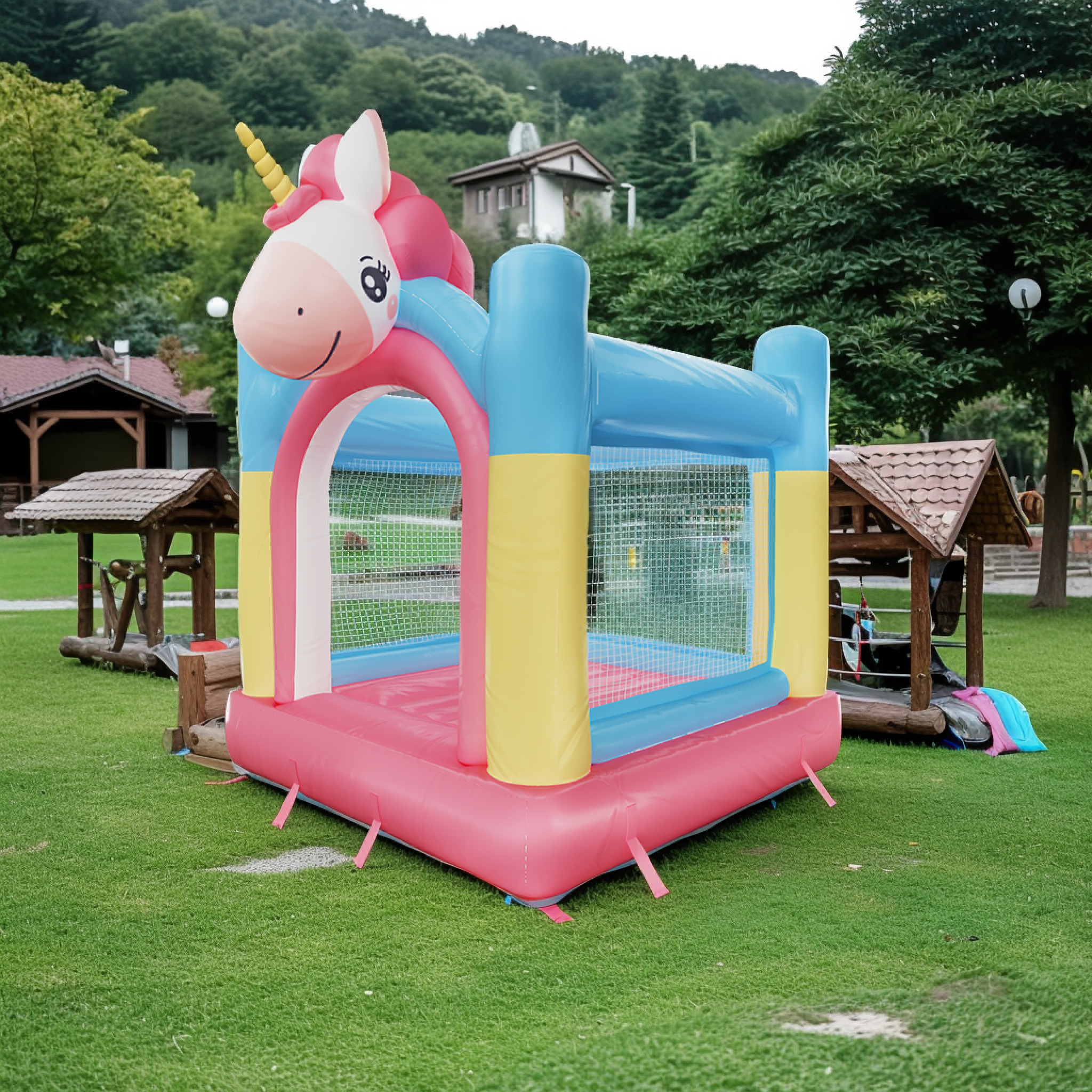 Unicorn Inflatable Castle