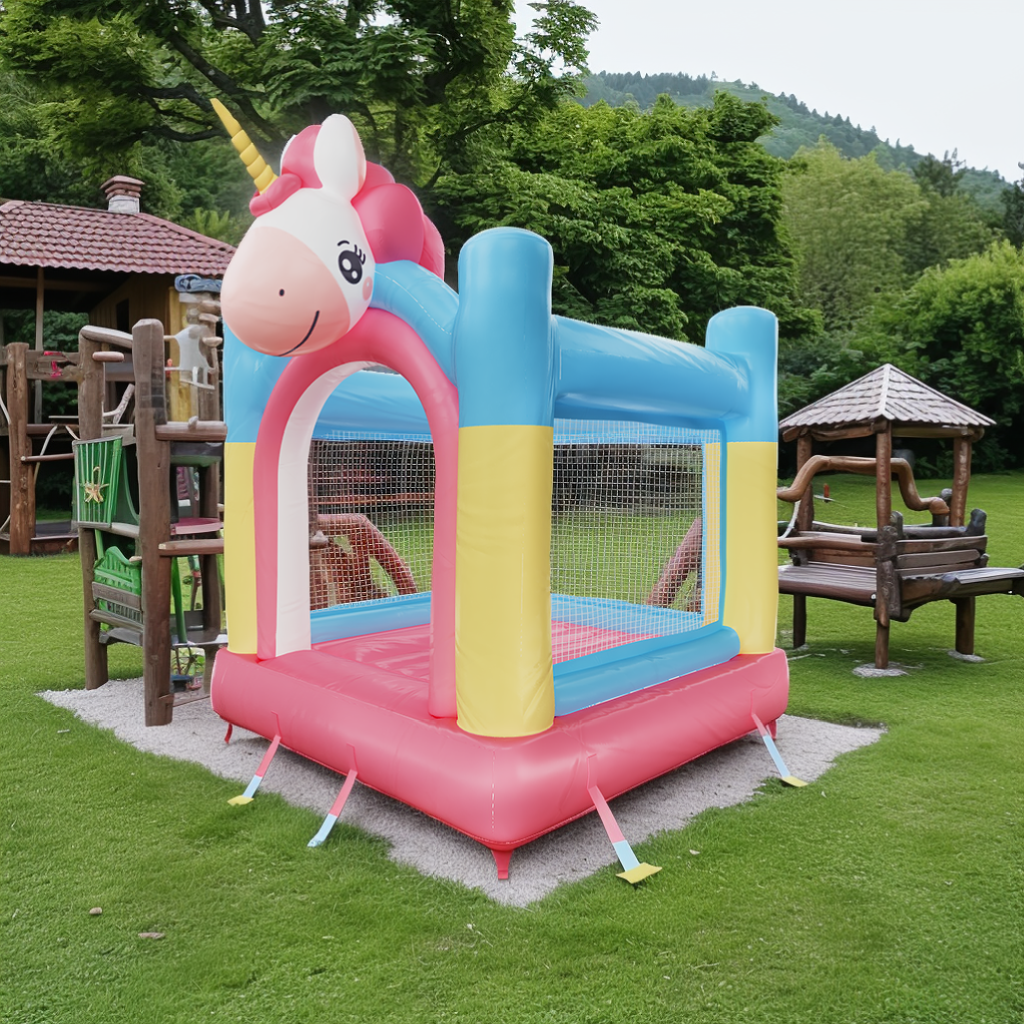 Unicorn Inflatable Castle